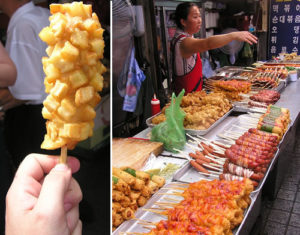Hot Dog coated with french fries