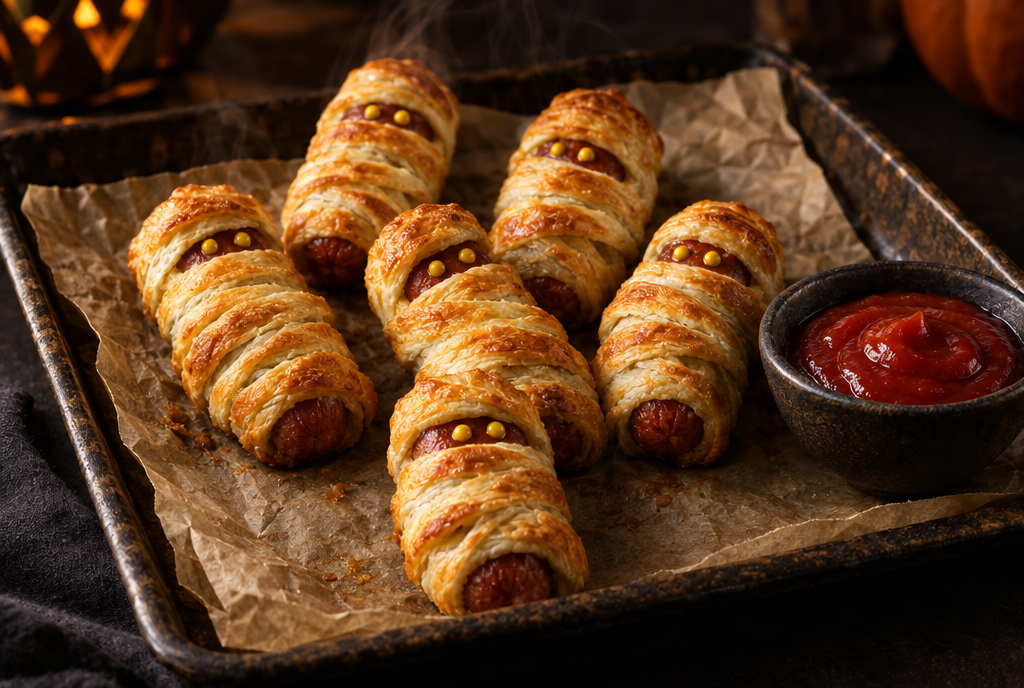 Mummy Hot Dogs: Wrapped, Baked and Slightly Haunted
