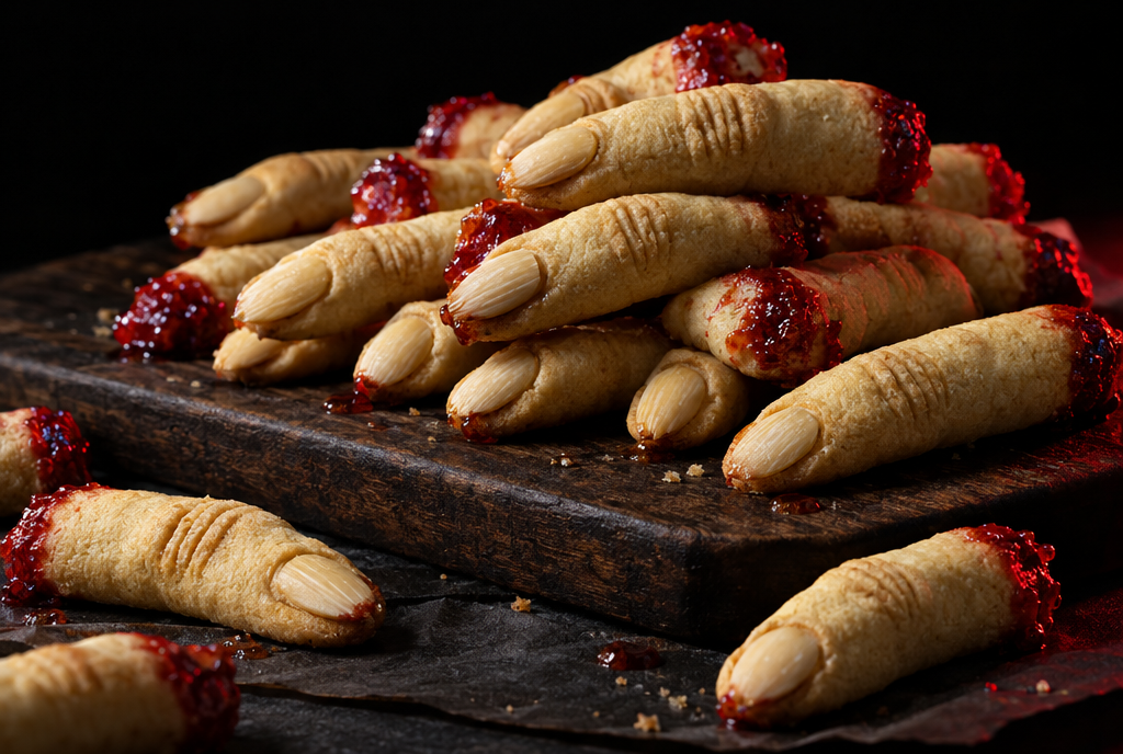 Severed-Finger Cookies: Witch Fingers with Almond Nails
