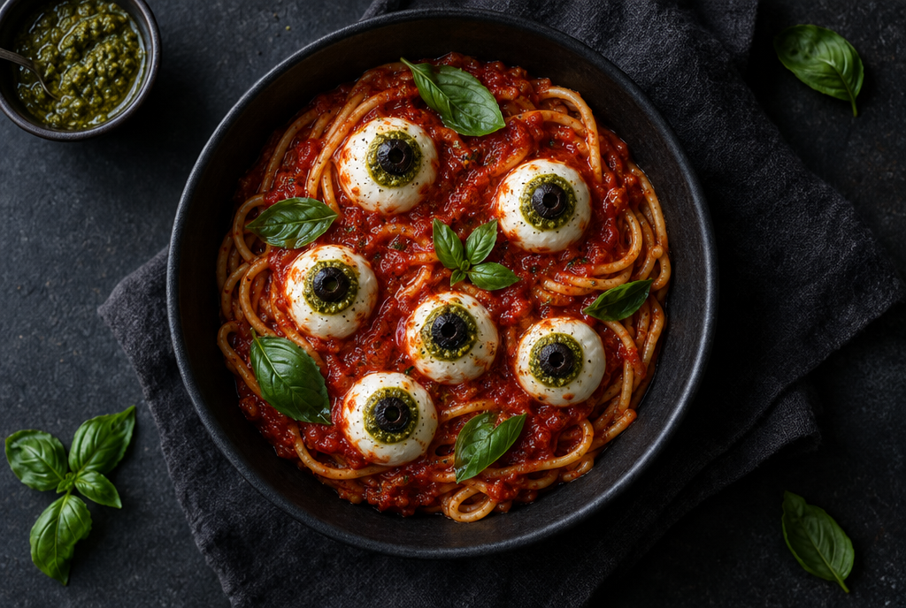 Eyeball Pasta: Spaghetti That Stares Back